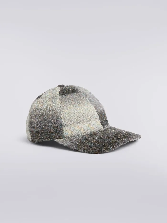 Women Wool And Cotton Blend Baseball Cap With Lurex Multicoloured Missoni Hats Women Wool And Cotton Blend Baseball Cap With Lurex Multicoloured Missoni Hats