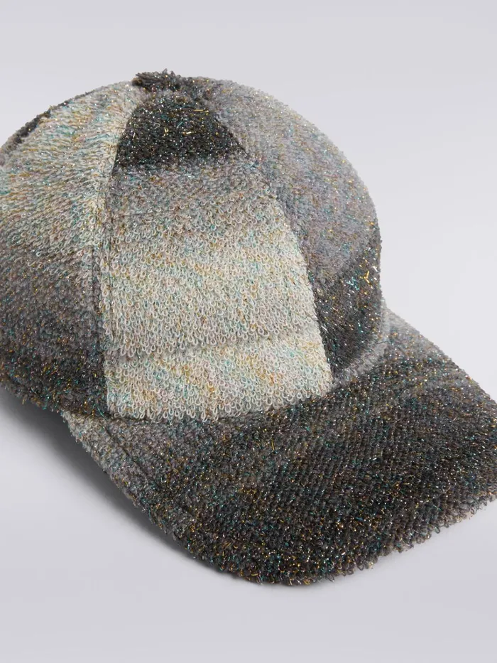 Women Wool And Cotton Blend Baseball Cap With Lurex Multicoloured Missoni Hats Women Wool And Cotton Blend Baseball Cap With Lurex Multicoloured Missoni Hats