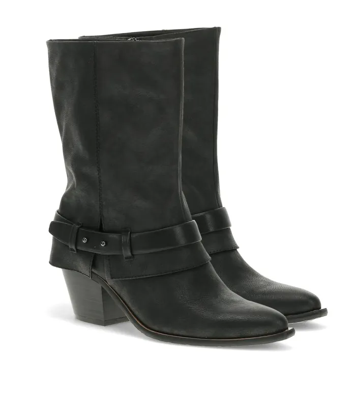 Women Yamura Midi Boot Black Baretraps Knee High Boots