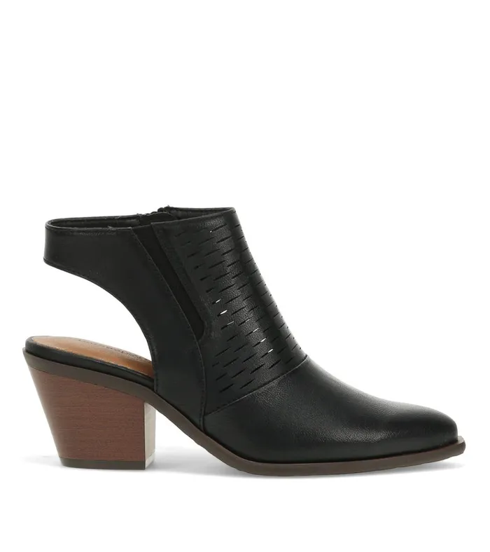 Women Yangley Block Heel Bootie Black Baretraps Booties