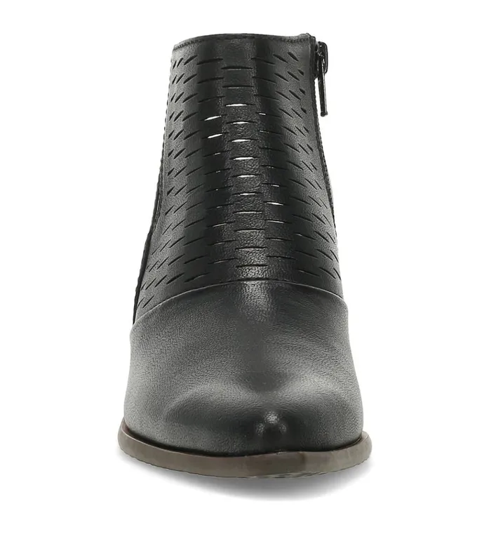 Women Yangley Block Heel Bootie Black Baretraps Booties