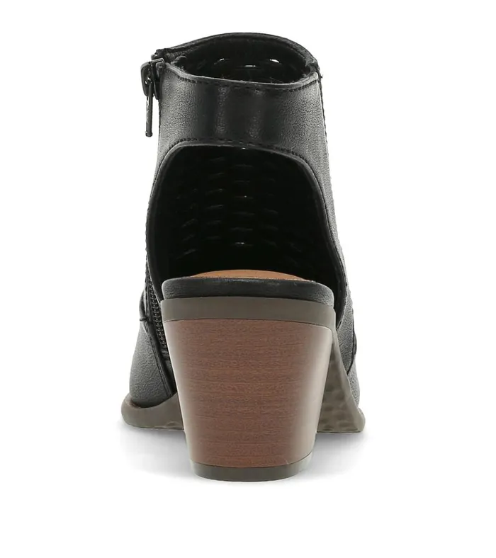 Women Yangley Block Heel Bootie Black Baretraps Booties