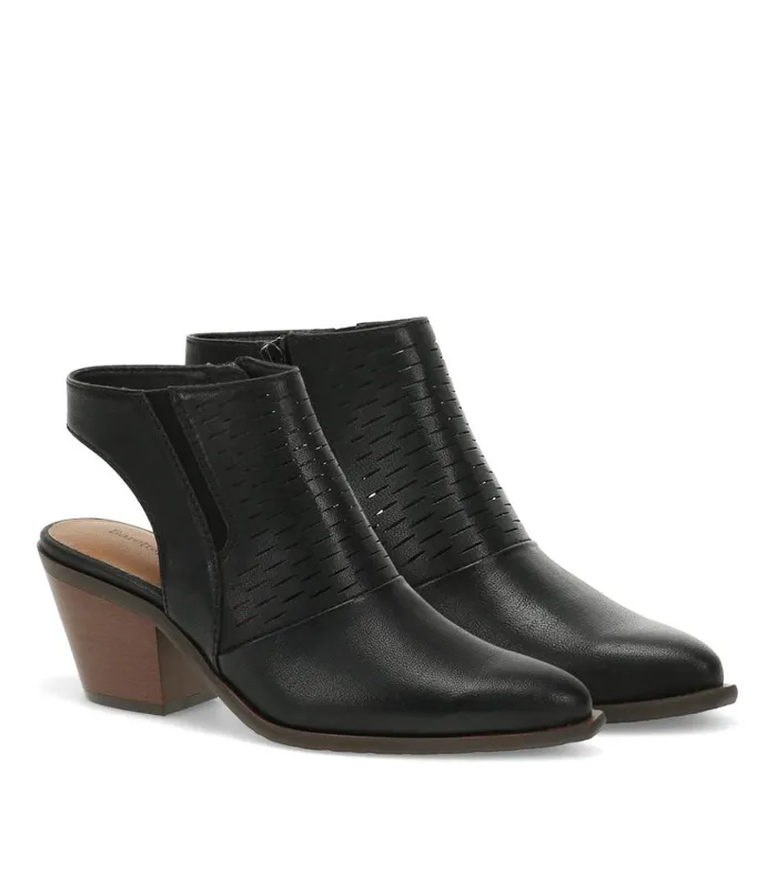 Women Yangley Block Heel Bootie Black Baretraps Booties