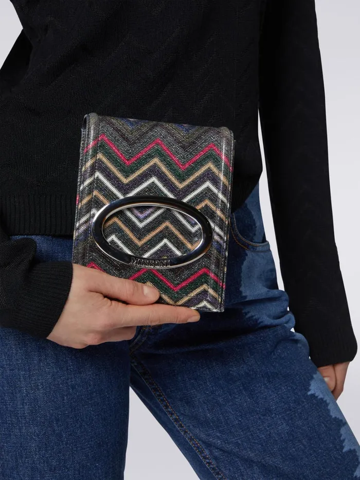 Women Zigzag Lam Viscose Shoulder Bag Multicoloured Missoni Bags Women Zigzag Lam Viscose Shoulder Bag Multicoloured Missoni Bags