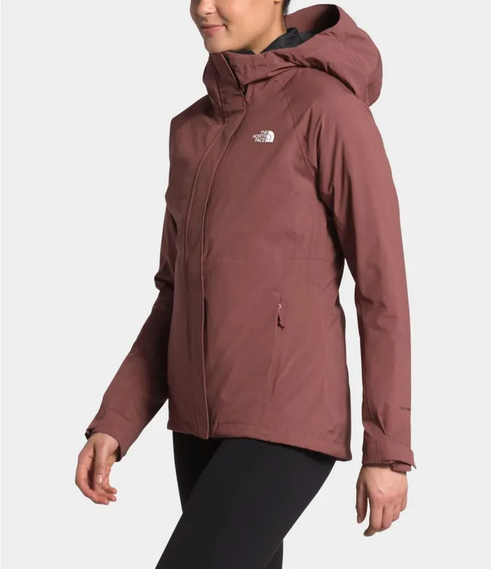 Womens The North Face 3In1 ThermoBall Eco Triclimate Jacket Marron Purple
