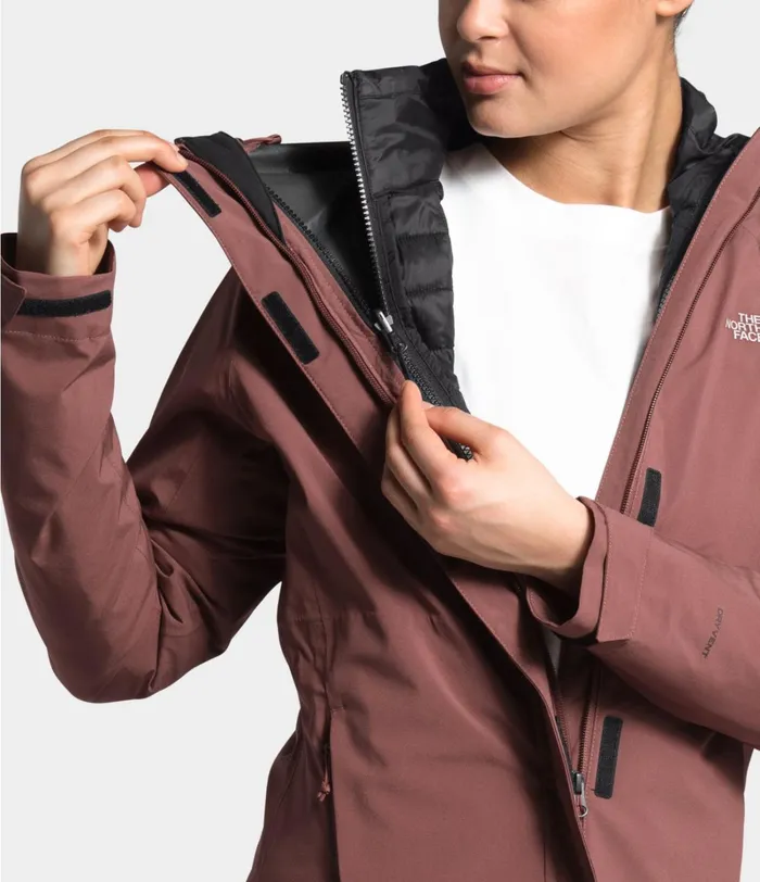 Womens The North Face 3In1 ThermoBall Eco Triclimate Jacket Marron Purple