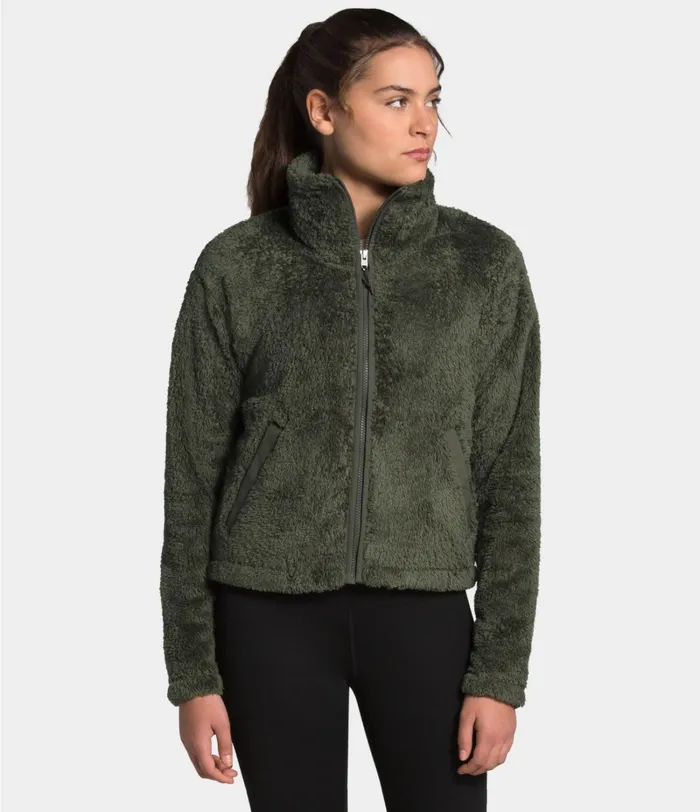 Womens The North Face Fleece Furry Fleece 20 Jacket New Taupe