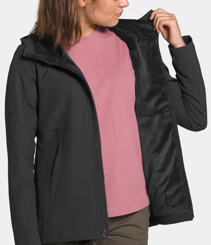Womens The North Face Fleece Shelbe Raschel Hoodie Asphalt Grey