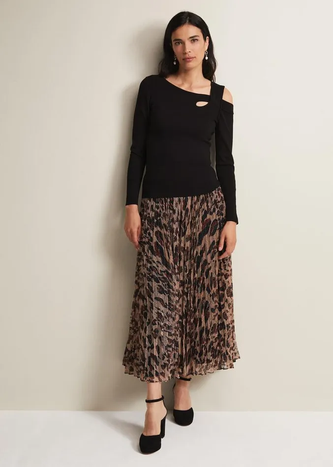 Wren Black Cut Out Knitted Top Black Women Phase Eight Knitwear
