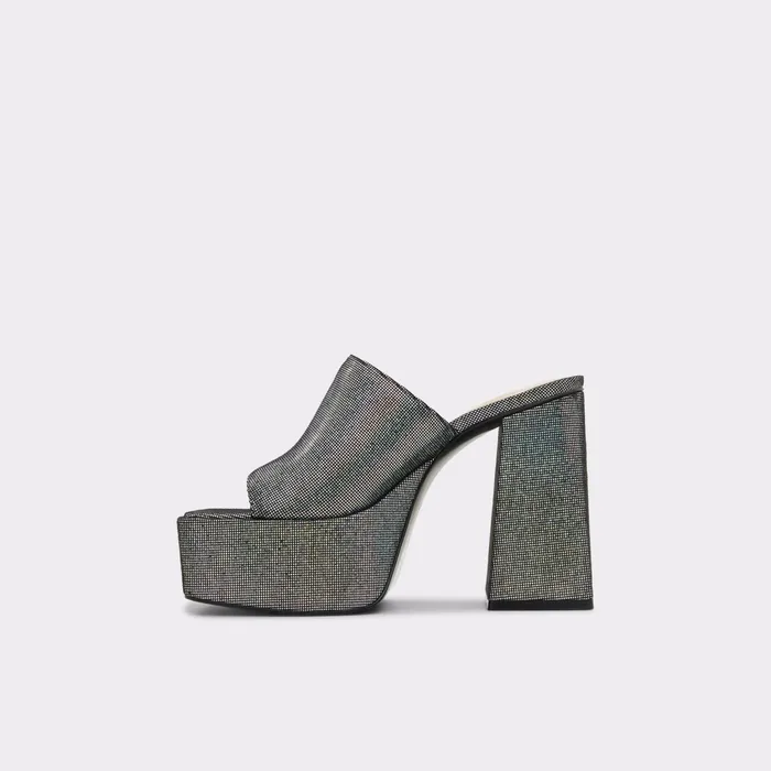 Xillenia Silver Women ALDO Mule Shoes