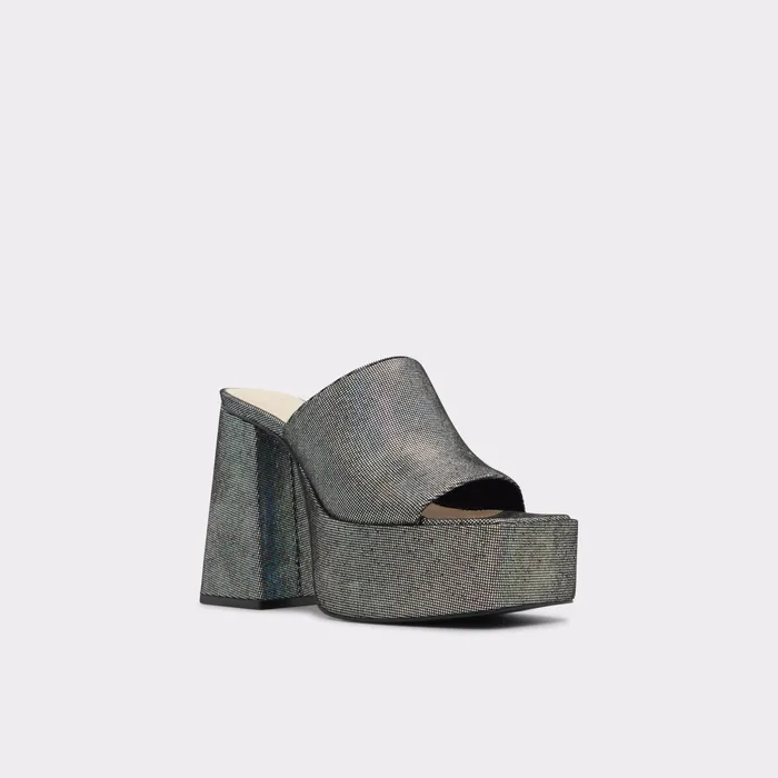 Xillenia Silver Women ALDO Mule Shoes