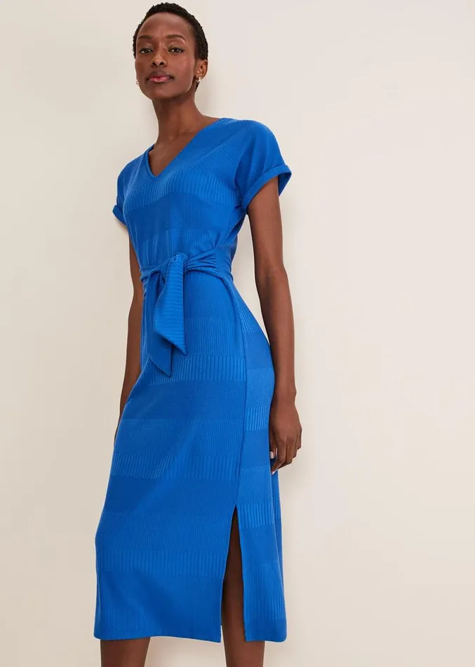 Yazmina Jersey Midi Dress Blue Women Phase Eight Dresses