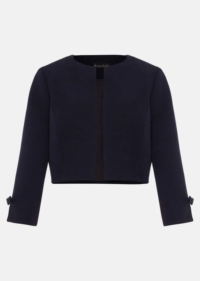 Zoelle Bow Jacket Navy Women Phase Eight Jackets