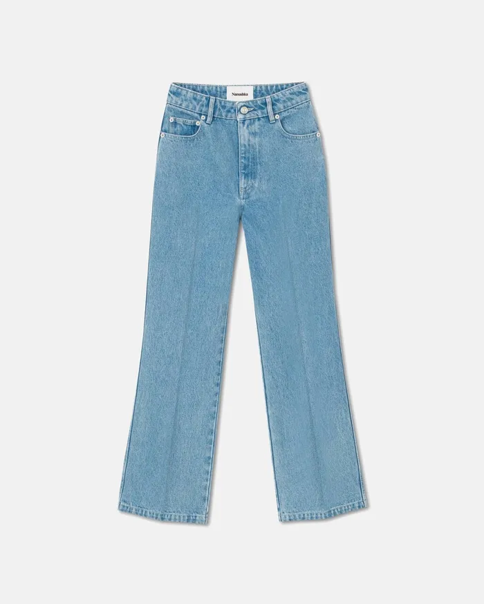 Zoey Cropped KickFlare Jeans Eco Light Wash Women Nanushka Jeans